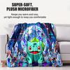 Hot Pokemon Pikachu SciFi Style Blanket  Air Conditioning Soft Durable Magical Scene For Home Office Travel Nap Leisure FanGift