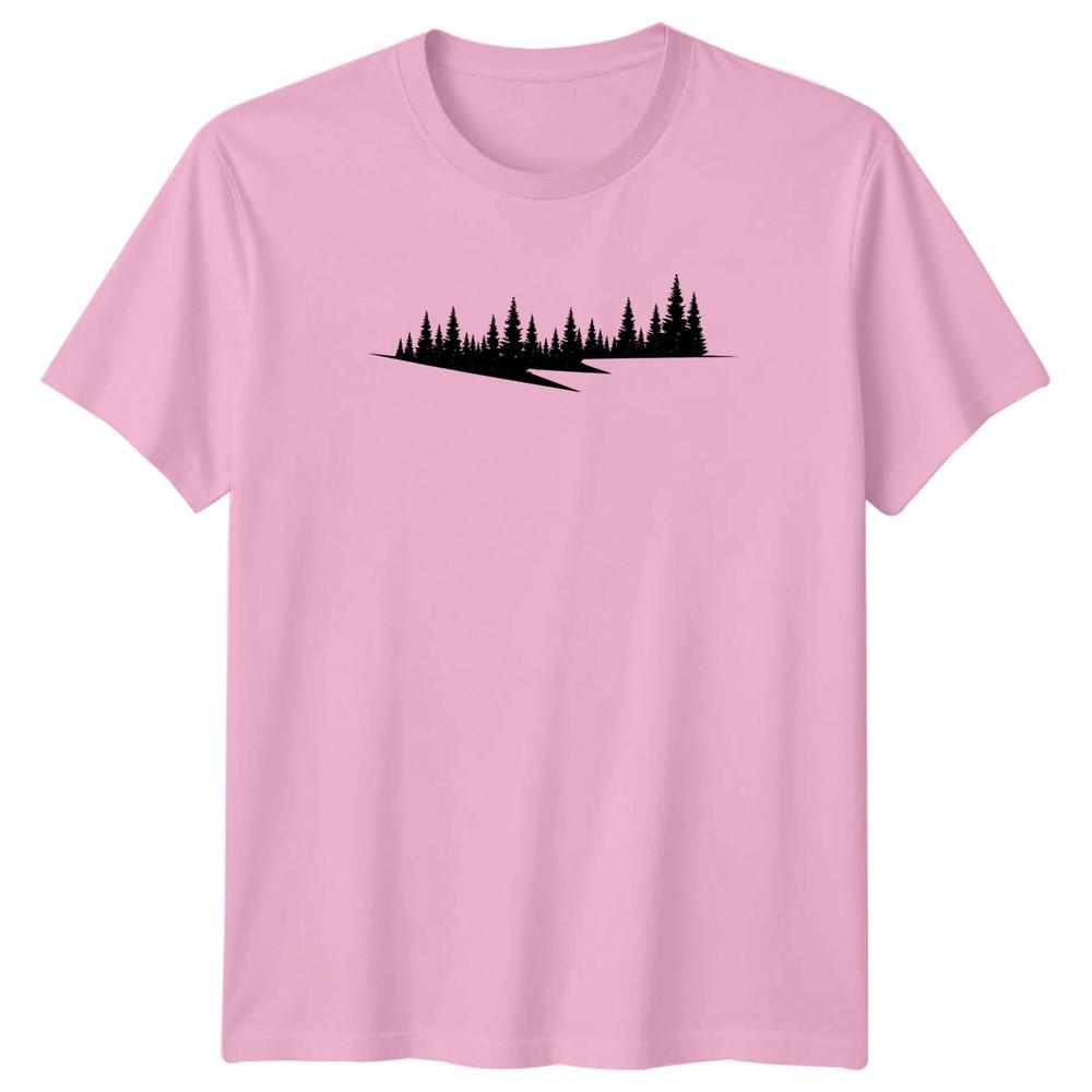 Forest Silhouette Nature Landscape Outdoors TShirt Pine Tree Wilderness