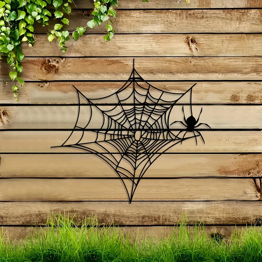 Spider Web Wall Decals - Removable Haunted House Decor for Halloween Party, Gothic Window Stickers