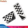 Stainless Steel Car Pedals for Jeep Wrangler JL 2018 -  AT Accelerator Brake Pedal Protective Cover Interior