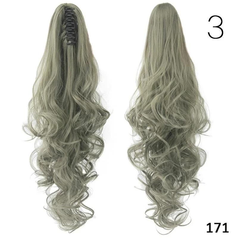 15 Colors Long Curly Claw Clip Drawstring Ponytail Hair Extensions Blond Hairpiece Wigs