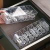 Transparent Plastic Data Cable Storage Box USB Cord Sorter Daily Office Supplies Sundries Small Desk Accessories Storage