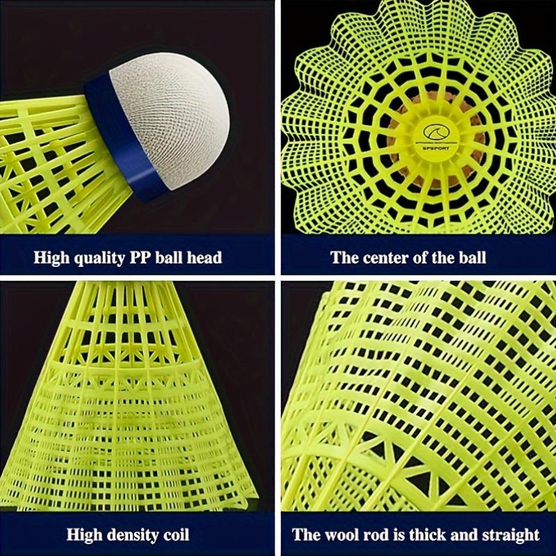 Durable Nylon Badminton Shuttlecocks Lightweight Easy-to-Track Balls for Enhanced Gameplay Outdoor Training Sports Equipment Kit