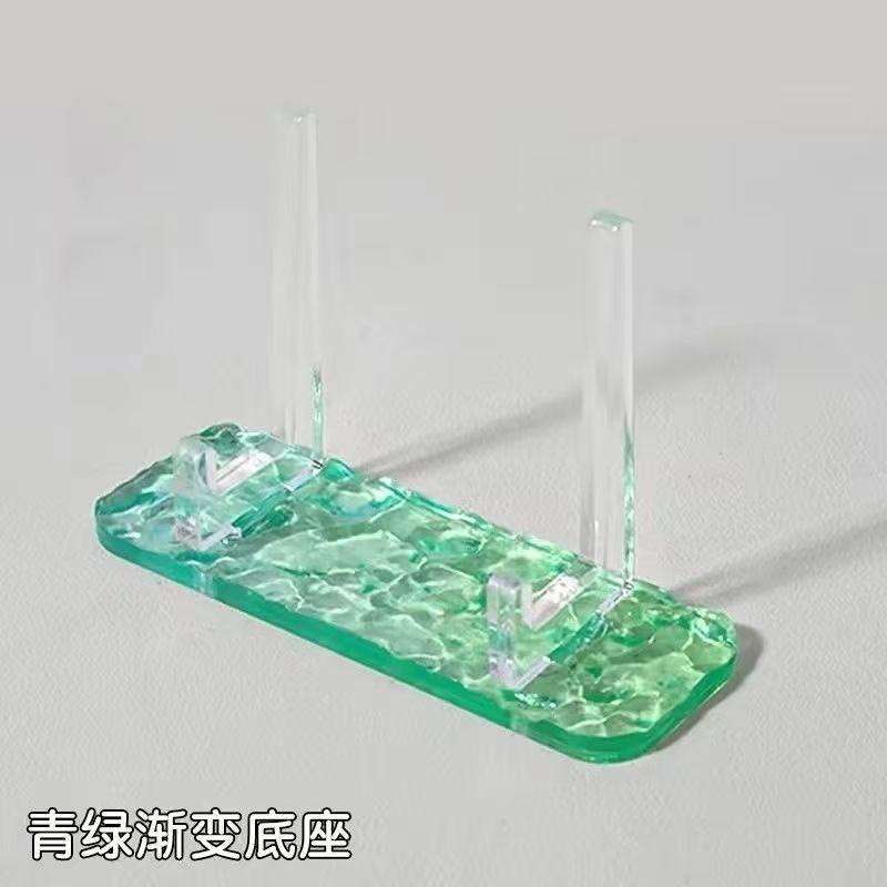 Useful Clear Acrylic Display Easels Rack Water Ripple Beautiful Plate Holder Stand Fashion Bracket Home Decor New