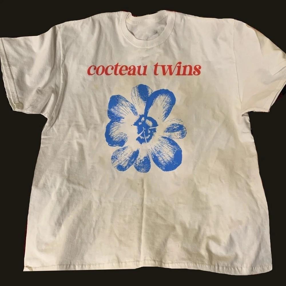 

cocteau twins rock vintage short sleeve white color shirt Men Women S5XL Unisex T-Shirt S