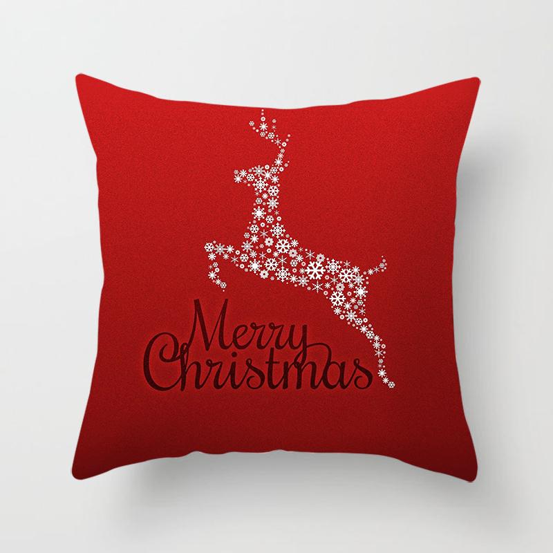 Merry Christmas Throw Pillow Cover Christmas Red Throw Pillow Cover For Sofa Home Decor