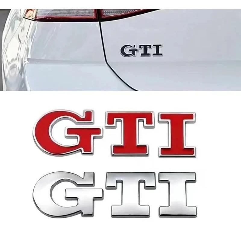 1ks 3D kovové nálepky se znakem GTI odznaku auta pro Golf GTI mk2 mk3 mk4 mk5 mk6 mk7 mk8 Polo Auto příslušenství
