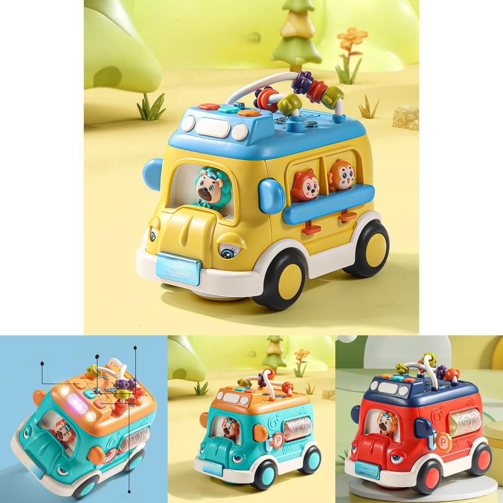 Pädagogisches Spielzeug Kinder Schulbus Elektrisches Bewegliches Spielzeug Für Kleinkinder Und Baby Lernen