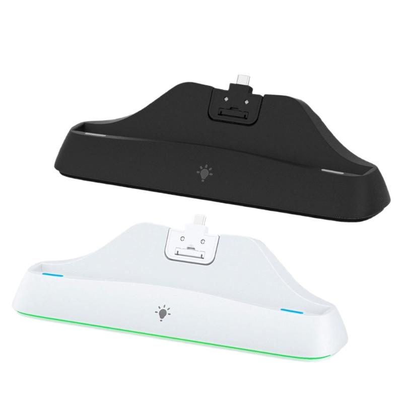 Charging Dock Station Fast Charger Holder Tabletop Charging Base for Console Charger Stand with Adjustable Light
