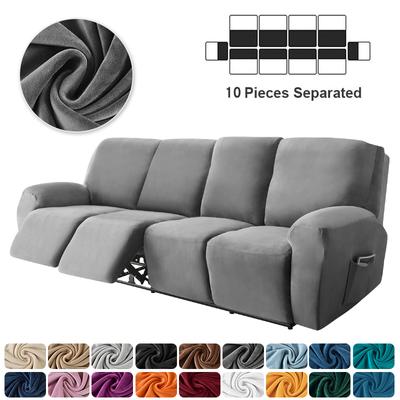 4 Seater Recliner Sofa Cover For Living Room Elastic Reclining Chair Cover Protection Lazy Boy Relax Armchair Cover Seater
