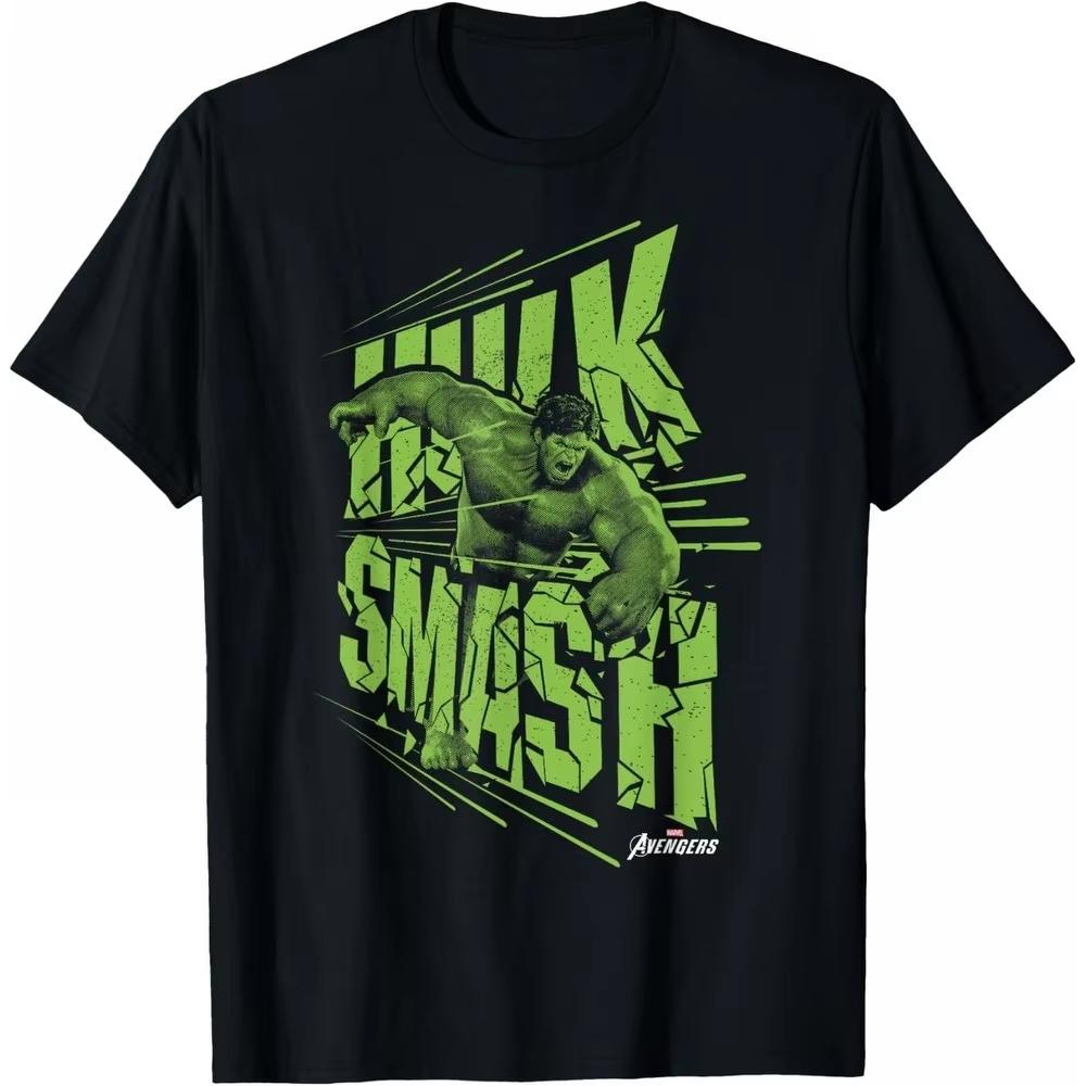 

2026 new Hulk Avengers Marvel TShirt Unisex Short Sleeve All Season Premium Cotton Loose Fit Crew Neck Daily Casual Top for Men M