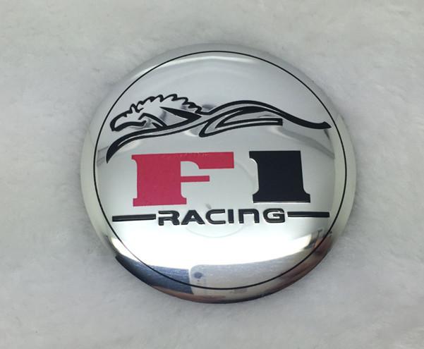 ATC1 4pcs 56mm 60mm 65mm Dragon or F1 RACING Patter 3D Stereo Aluminum Wheel Hub Caps Cover Emblem Badge Decal Stickers Car DIY