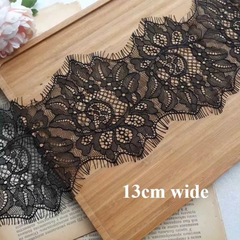 Handmade Handmade Lace Bearded Edge Lace Ribbons Trim Eyelash Lace Fabric  Wedding Dress
