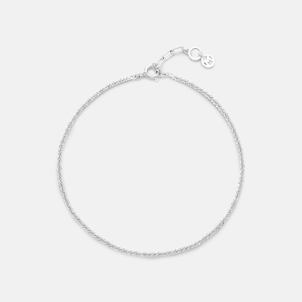 Corte Sterling Silver White Anklet A231Sa4306Wpq .