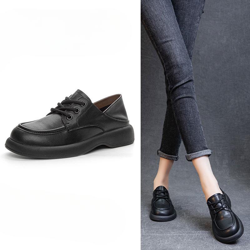 New Retro Loafers Thick-soled Shoes Versatile Women's Shoes