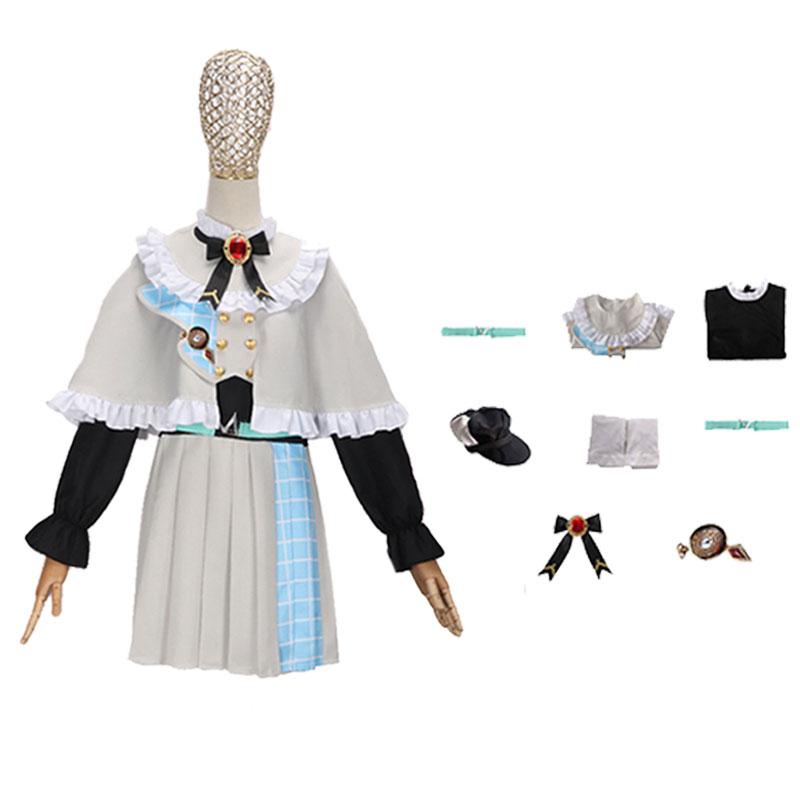 

Комплект костюма для косплея Хатсунэ Мику Пончо Ролевая игра Великолепная юбка Хэллоуинская вечеринка XL