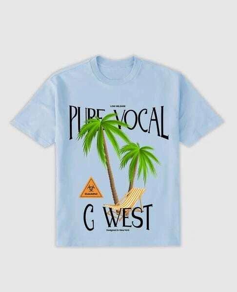 G West Oversize Pure Vocal T Shirt Gwppt9044 - 3 Colors L