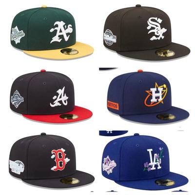 New Baseball Cap, Yankees Team, Wide Brim, Round Top, Unisex, Fully Enclosed, Non-adjustable, Embroidered Size Cap