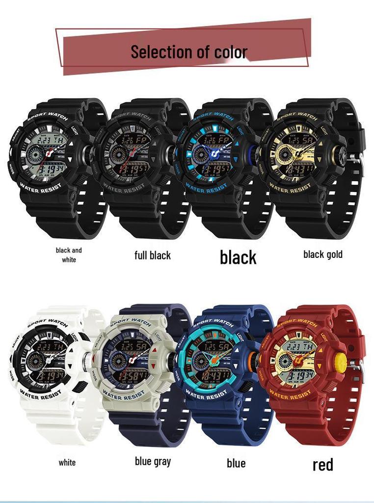 Sanda Unisex Luminous Sports Watch: Trendy, Waterproof, and Ideal for High School Students