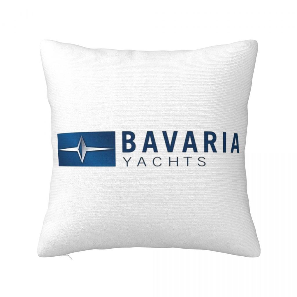 Bavaria Yachts Blue Silver Logo Square Pillowcase Cushion Cover Pillow Case Throw Pillow Cover for Home Sofa Living Room