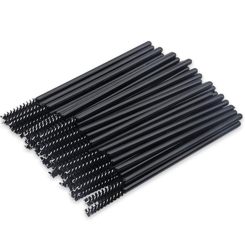 50-Pack Mini Disposable Spiral Eyelash Brush and Straight Comb