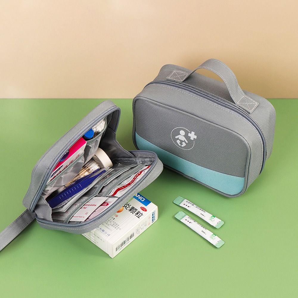 Empty Family Pill Bag Portable Medicine Organizer Box Pill Pouch Emergency Aid Kit  Household