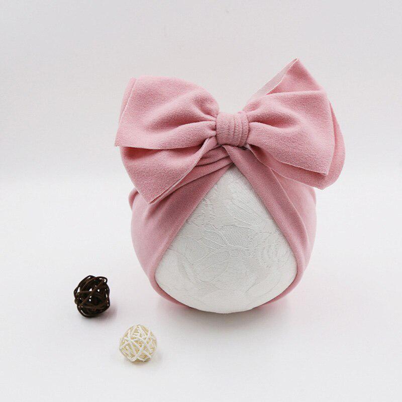 Bows Baby Hat Knot Bonnet Warm Soft Newborn Turban Solid Color Kids Beanie Cap