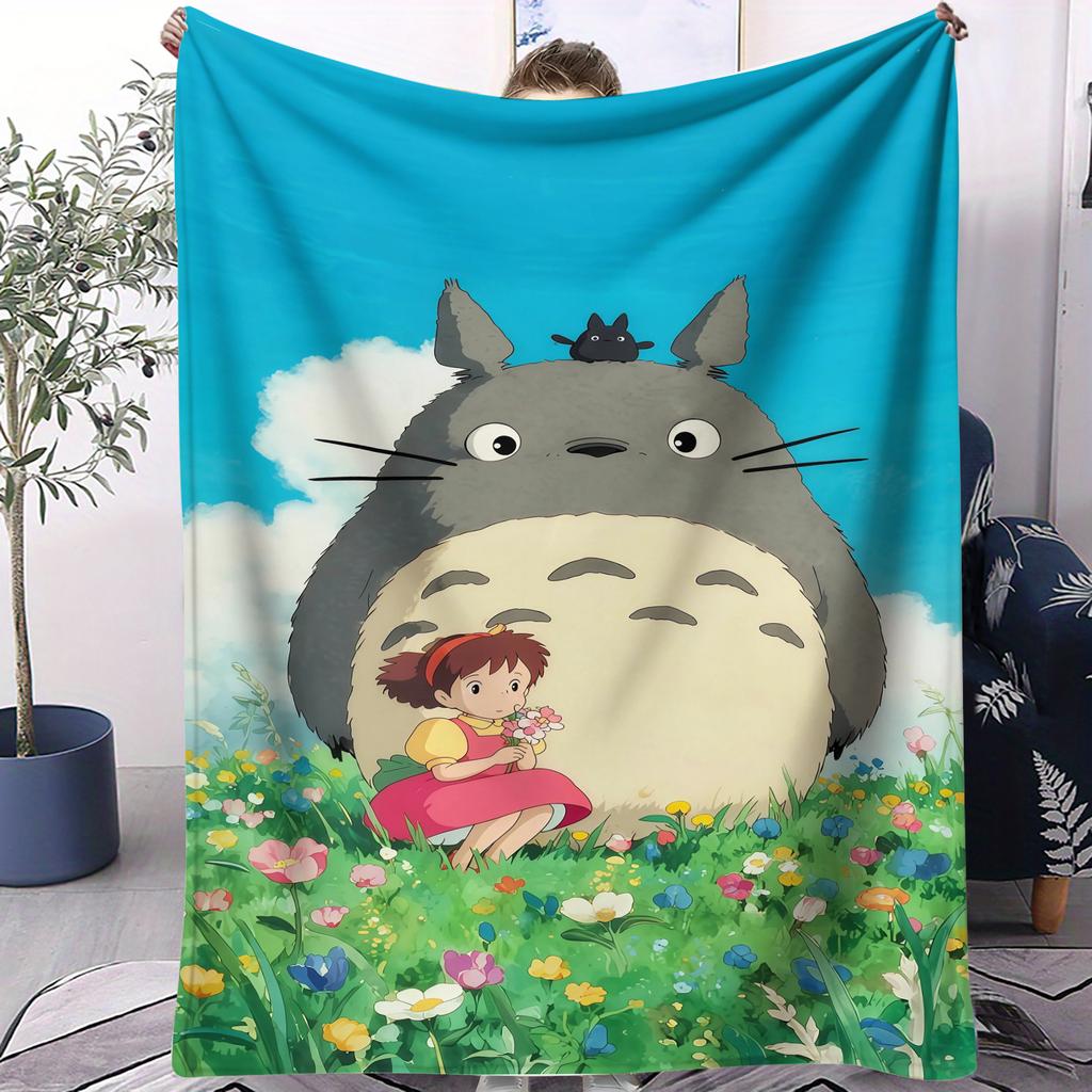 1PC Japan Classic Cartoon Anime Blanket For Office Travel Comfort Leisure Camp Travel Multifunctional Universal Blanket Fan Gift