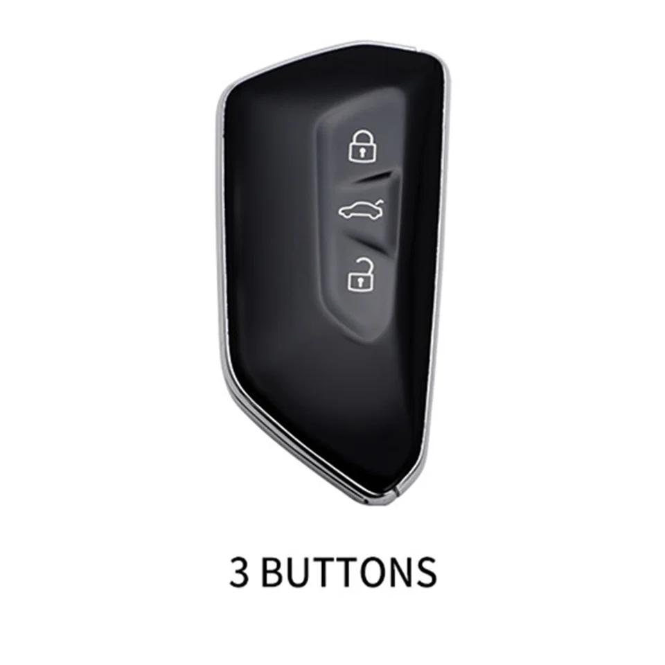 Styling Mouldings Car Key Case Cover for VW Volkswagen/Golf 8 MK8 ID.3 ID.4 /Cupra/Skoda/Octavia A8/SEAT/Leon MK4 2020 2021/Form
