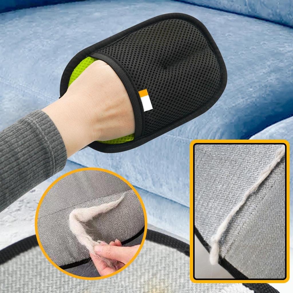 Static Pet Hair Removal Gloves - Grooming & Deshedding Gloves for Dog Cat Hair Removal on Sofa Carpet Clothes