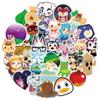 Animal 100pcs Crossing Game Stickers Skateboard Fridge Laptop Bike Luggage Stick