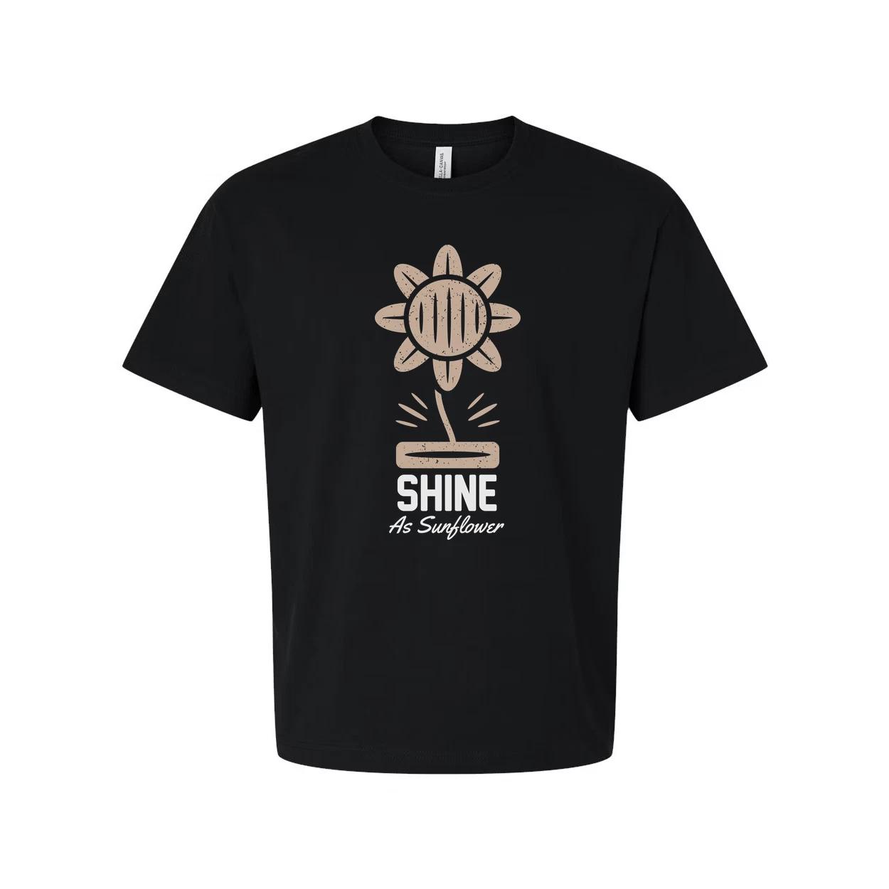 Sunflower Garden Graphic Unisex T Shirt With Shine As Sunflower Design For Casua 3XL