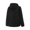Li-Ning Solid Color Zipper Hooded Casual Windbreaker Women outerwear Black AWBU026-5