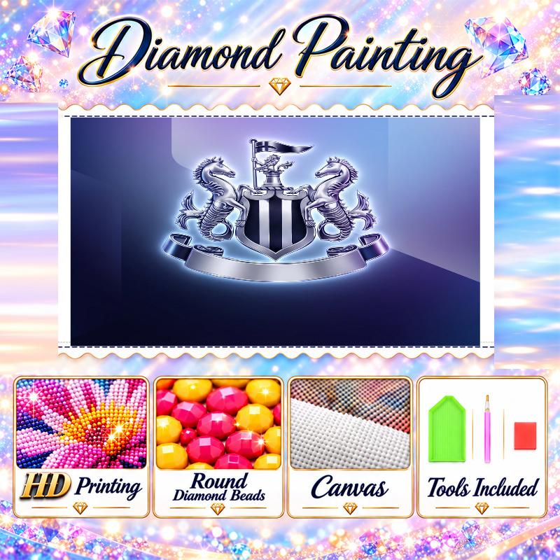 Newcastle United Football Diamond Painting Kit 5D Full Drill DIY Diamond Mosaic Wall Art Home Decor