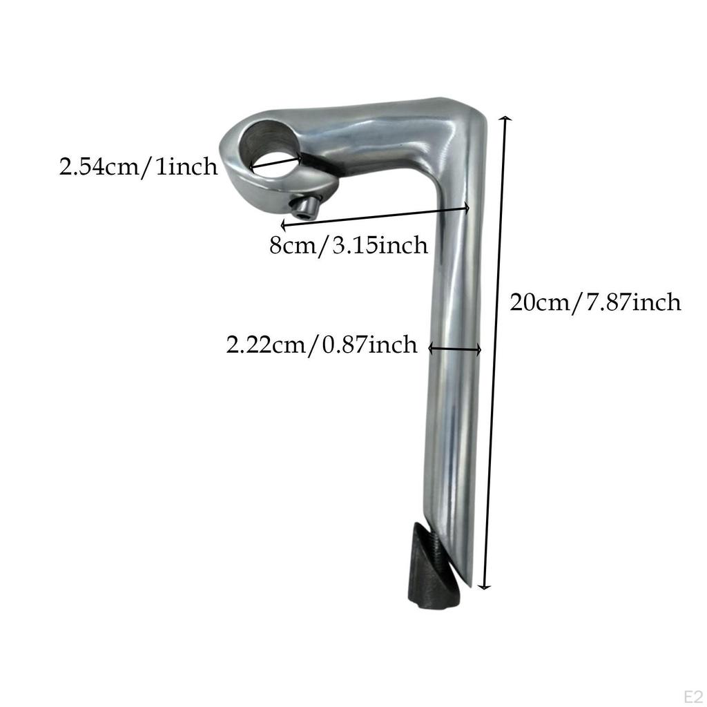 Bicycle Quill Stem Riser Bike Handle Bar 25.4mm Handlebar Easy Installation for Road