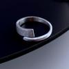 925 Sterling Silver Large Open Geometric Rings Bohemian Unique Simple Ring for Women Minimalist Handmade Jewelry