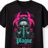 Plague Doctor Gas Mask Biohazard Horror Goth Unisex TShirt