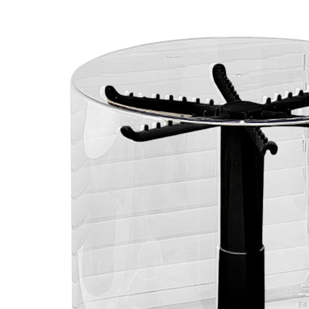 Drehbarer transparenter Vitrinenständer für Puppen, kreative Dekoration, staubdichter Figurenständer