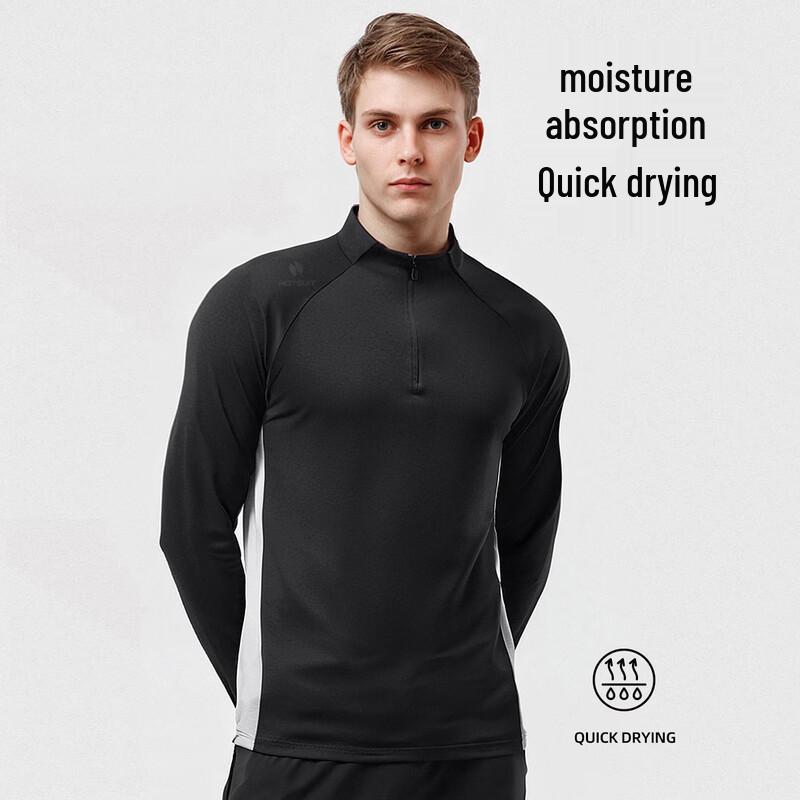 

HOTSUIT Men s Half-Zip Long Sleeve Outdoor Sweatshirt 2XL