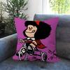 Pillow Cushion Cover Pillowcase Living Room Sofa Home Decor Customized Cartoon Cute Mafalda