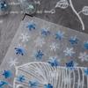 Blue Snowflake Reindeer Christmas 5D Nail Art Stickers - Winter Nail Decorations