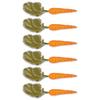 6pcs Carrot Pattern Iron on Patches Cotton Carrot Patches Sew on Patches  Backpacks