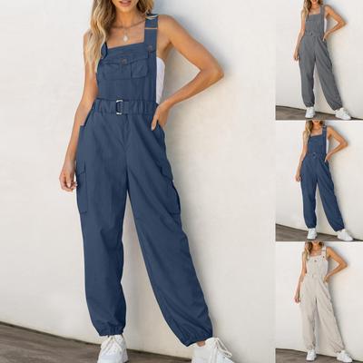 Kadınlar İçin Romperler Yazlık Günlük Tulumlar Düz Paça Günlük Pantolonlar