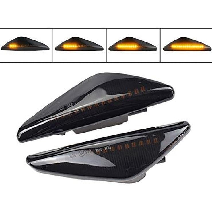 Smoked Lens Full LED Front Fender Side Marker Light Turn Signal Lamp Assembly For BMW X3 F25 X5 E70 X6 E71 E72