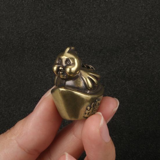 Čínská dvanáctka zvířecí figurka mosazná figurka model socha socha hračka stolní dekorace feng shui dekorace ornament festival dárek