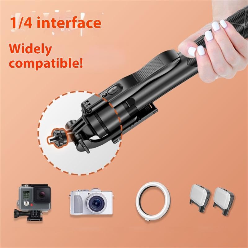 Extendable Phone Tripod Selfie Stick With Wireless Remote Bluetooth-Compatible For Travel Photography