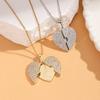 Heart Heart-shaped Necklace Titanium Steel Couple Love Locket Opening Heart Pendant  Summer Beach