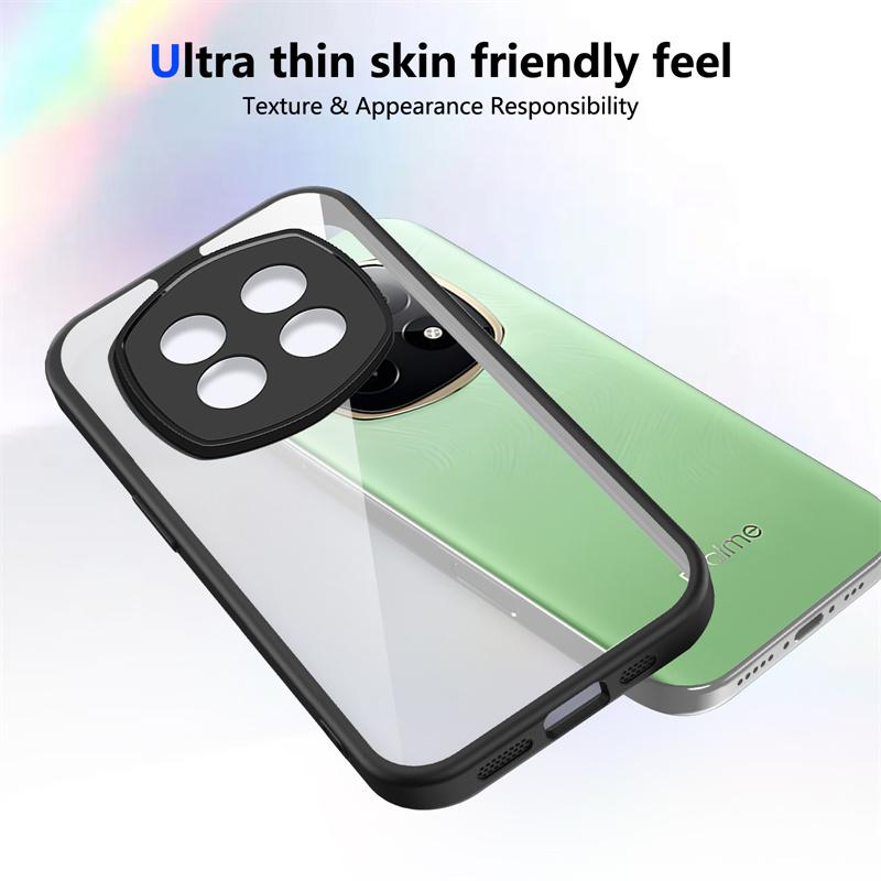 Realme P2 Pro 5G RMX3987 Case Shockproof Silicone TPU Bumper Clear Back Hard Cover Matte Phone Case for Realme P2 Pro 5G RMX3987