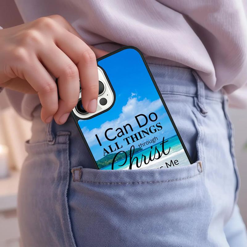 Bible Philippians Jesus Christ Phone Case For iPhone 17 Air 15 16e 14 13 Pro Max Coque 12 11 Pro Max PLUS cover