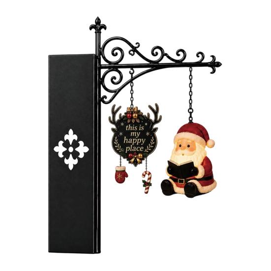 Battery Operated Reading Light Christmas Library Lantern, Mini Decorative Bookshelf Lamp, Vintage Metal LED Miniature Lamp for Bookshelves Night with